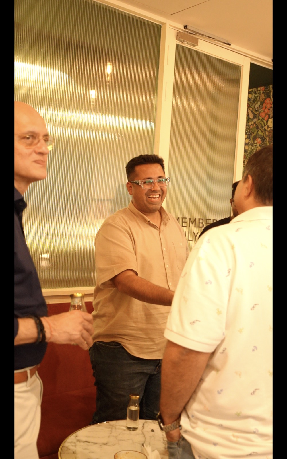 Attendees greeting each other at Miles Ahead Mumbai
