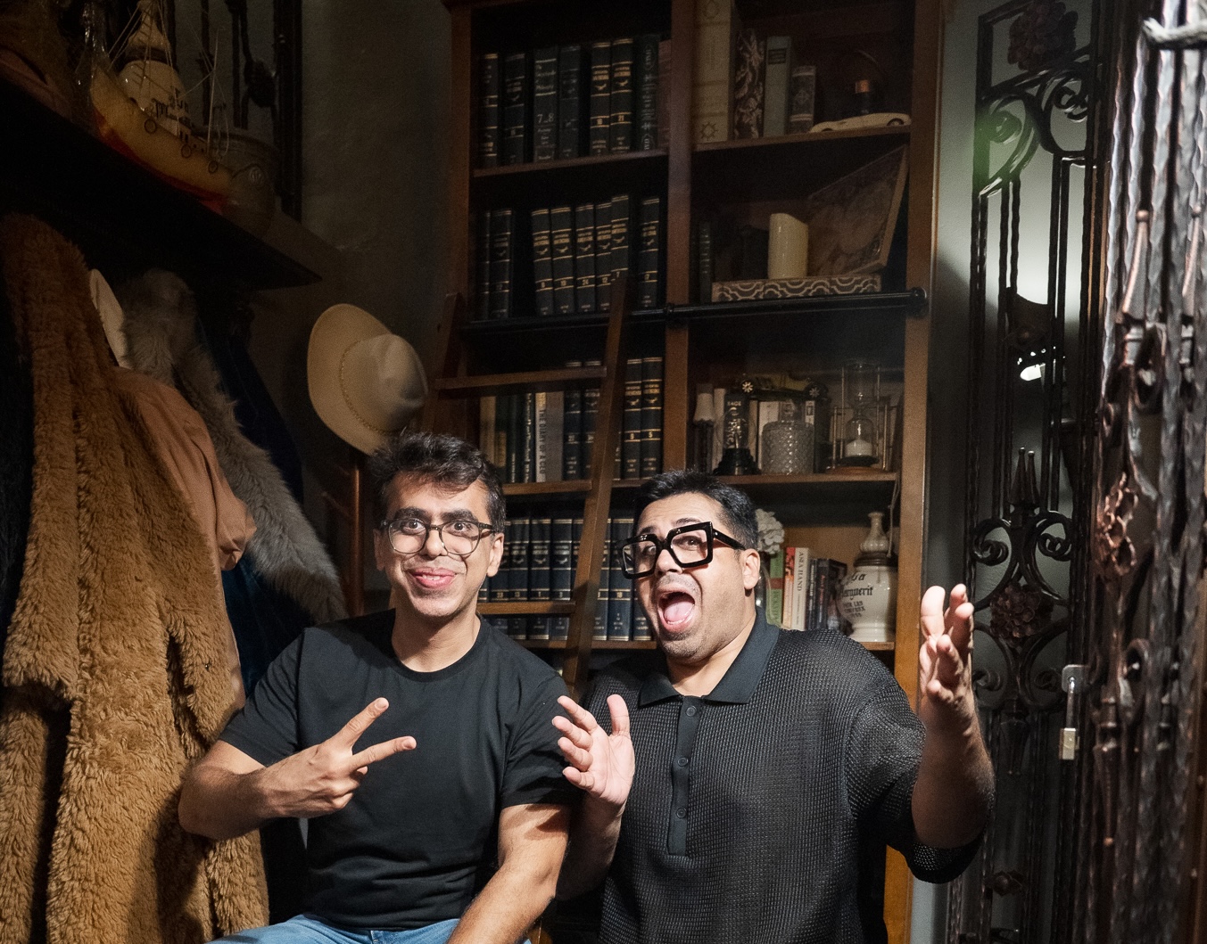 Aadil and Dhimant, mid-story