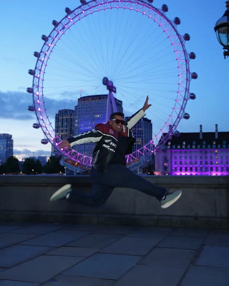 Aadil at The London Eye, London